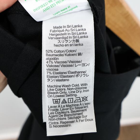 NWT J.Crew Factory Petite Kallie Straight-Leg Stretch Pant Black Size 12 Petite - Picture 10 of 11